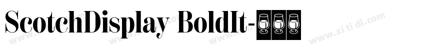 ScotchDisplay BoldIt字体转换